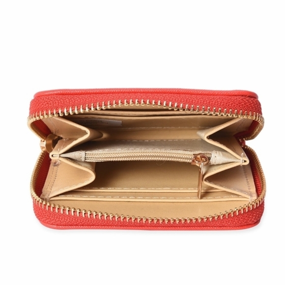 Red Faux Leather Wallet - Picture 3 of 4